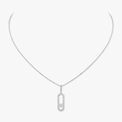 [Luxery]Move Uno Diamond Necklace in Rose Gold