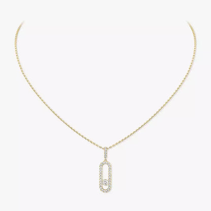 [Luxery]Move Uno Diamond Necklace in Rose Gold