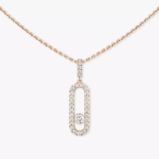 [Luxery]Move Uno Diamond Necklace in Rose Gold