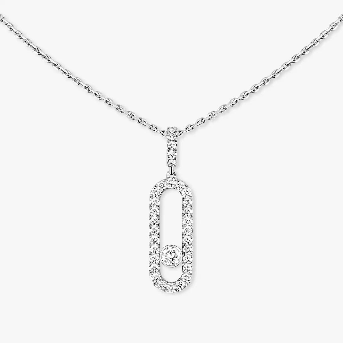 [Luxery]Move Uno Diamond Necklace in Rose Gold