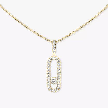 [Luxery]Move Uno Diamond Necklace in Rose Gold