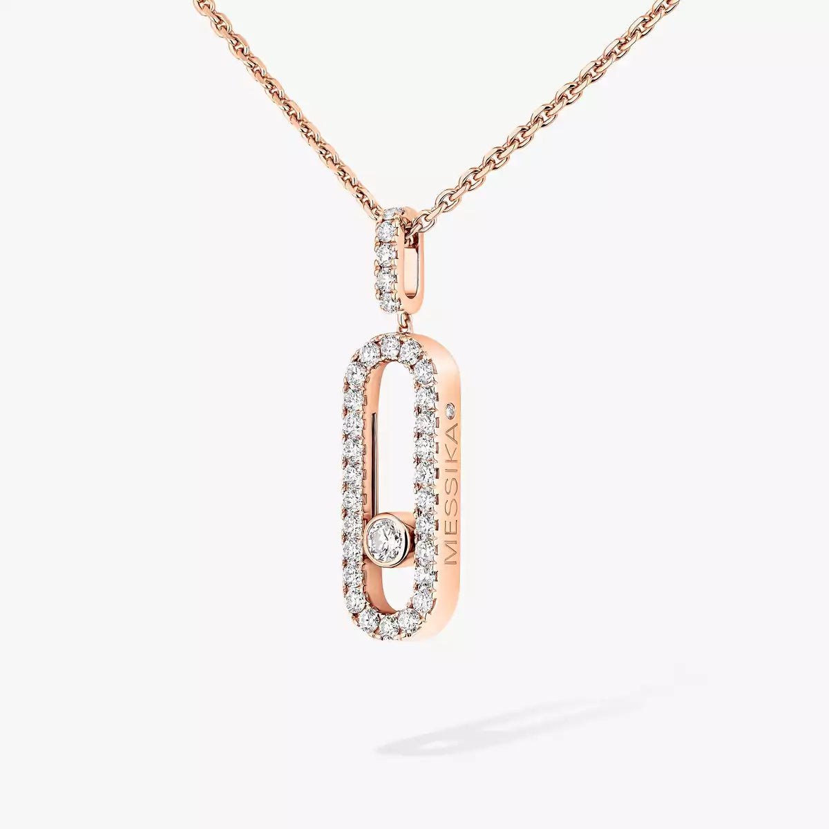 [Luxery]Move Uno Diamond Necklace in Rose Gold