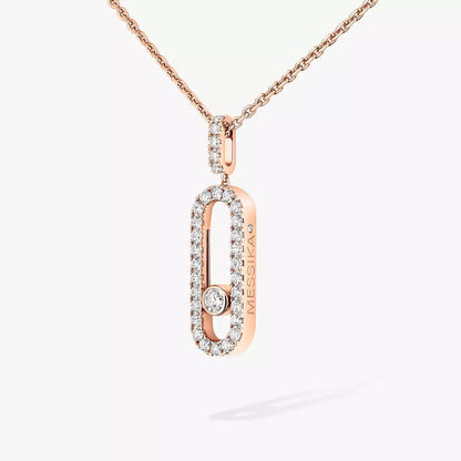 [Luxery]Move Uno Diamond Necklace in Rose Gold