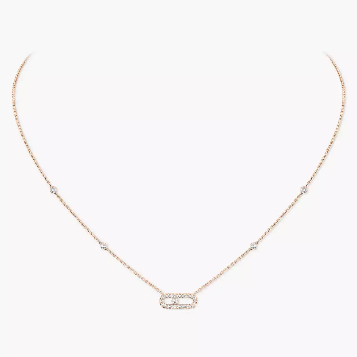[Luxery]Diamond Necklace Move Uno