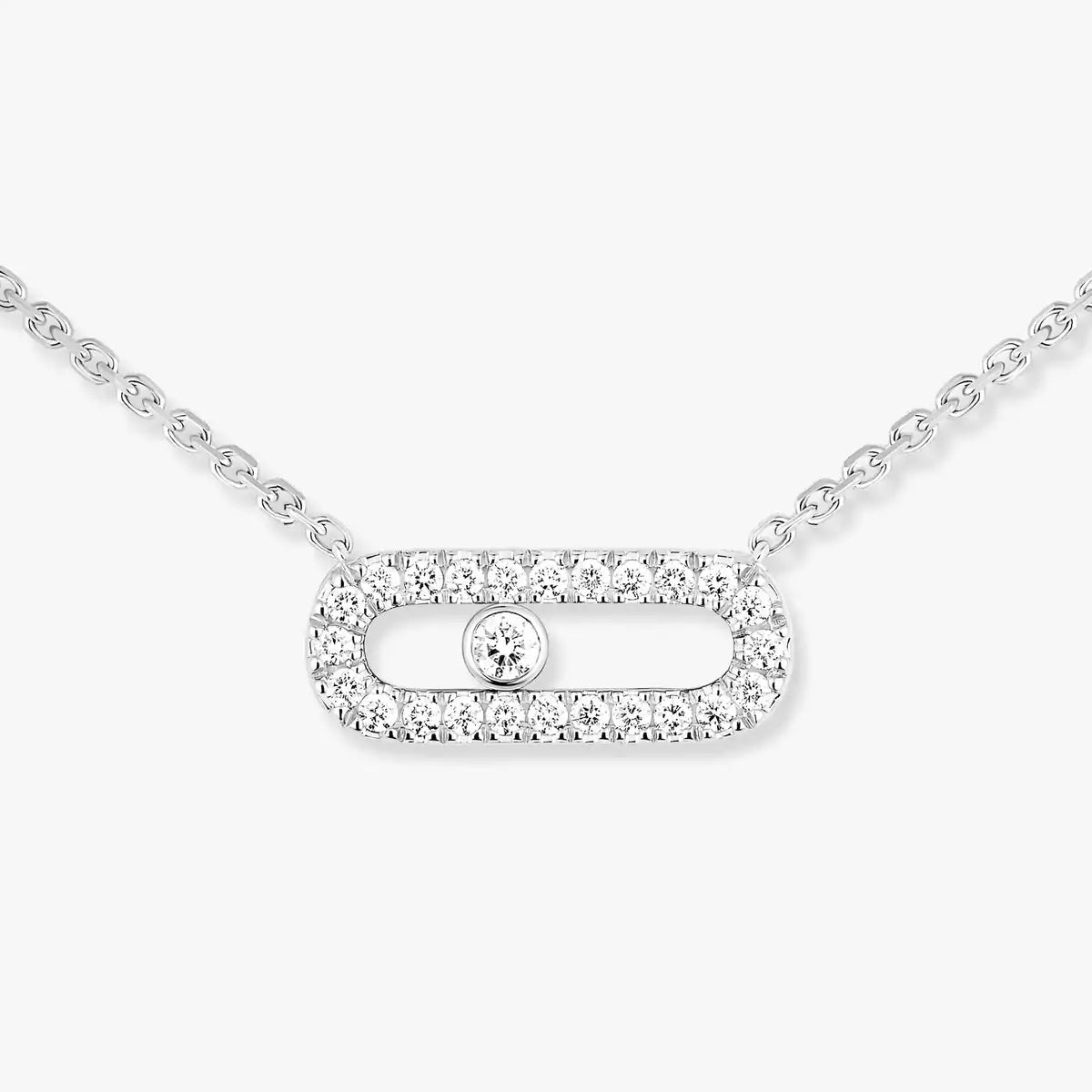 [Luxery]Diamond Necklace Move Uno