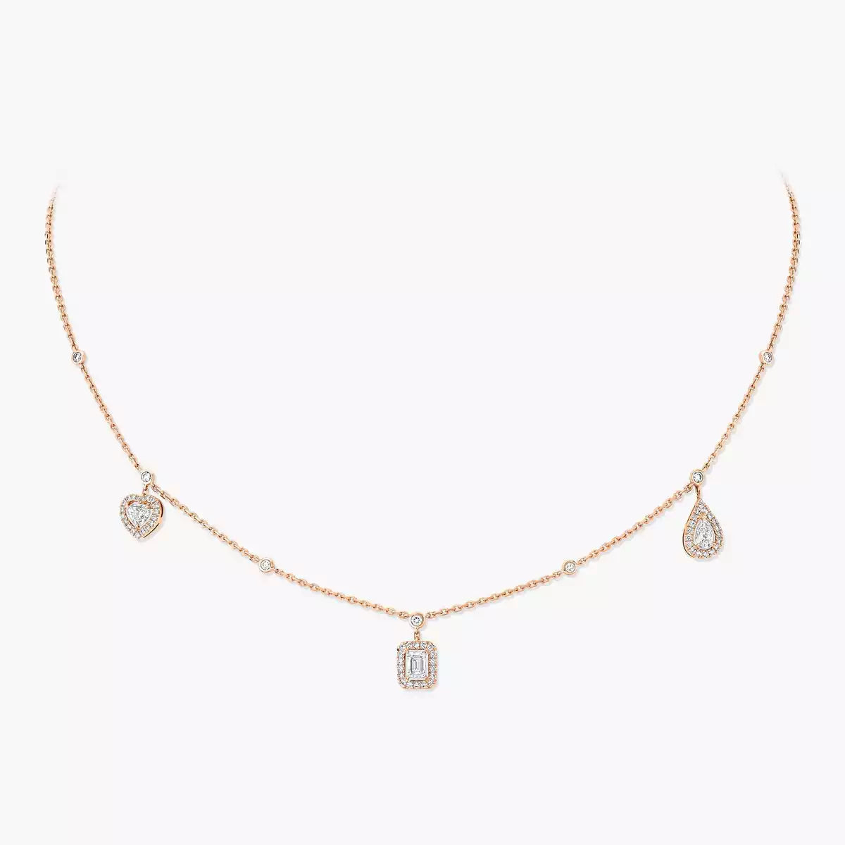 [Luxery]My Twin Diamond Necklace in Silver