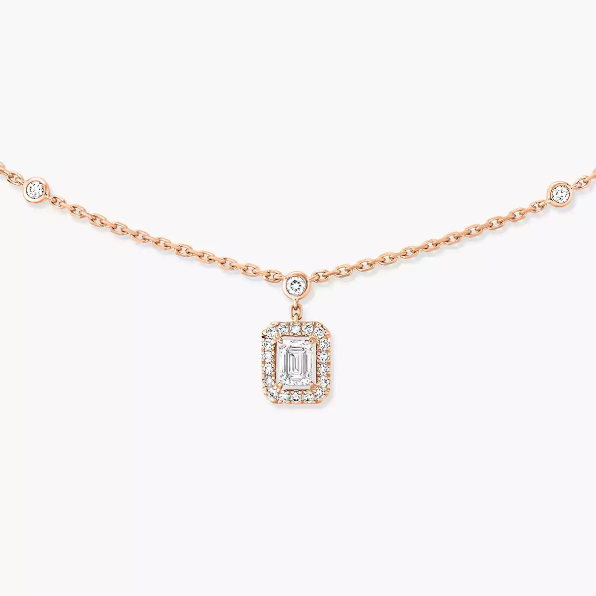 [Luxery]My Twin Diamond Necklace in Silver