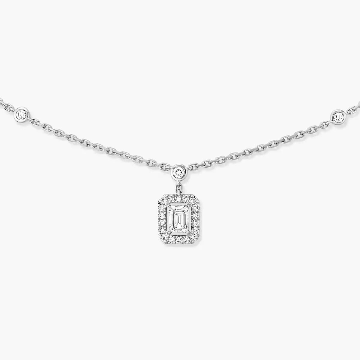 [Luxery]My Twin Diamond Necklace in Silver