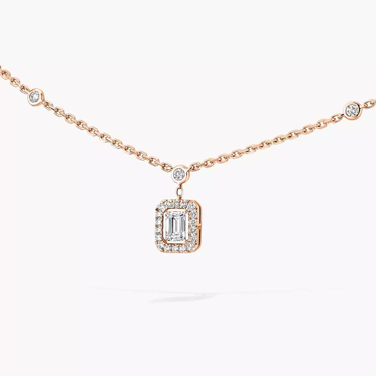 [Luxery]My Twin Diamond Necklace in Silver