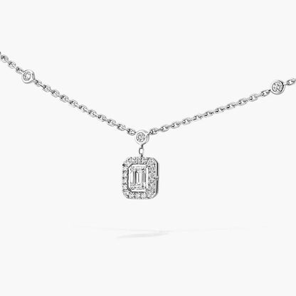 [Luxery]My Twin Diamond Necklace in Silver
