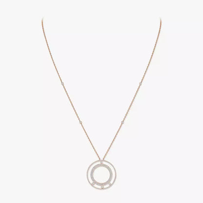 [Luxery]Move Romane Long Pave_-Set Diamond Necklace