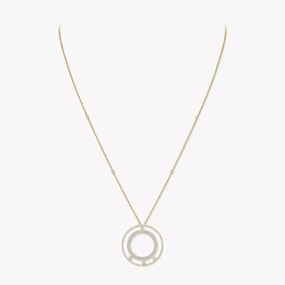 [Luxery]Move Romane Long Pave_-Set Diamond Necklace