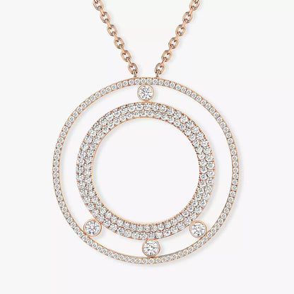 [Luxery]Move Romane Long Pave_-Set Diamond Necklace