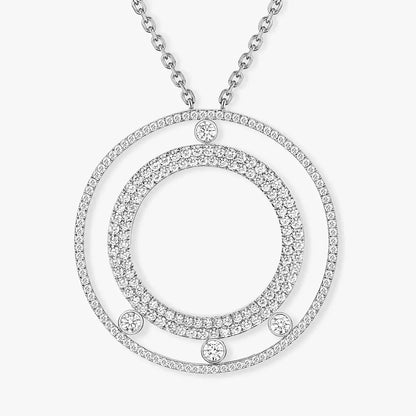 [Luxery]Move Romane Long Pave_-Set Diamond Necklace