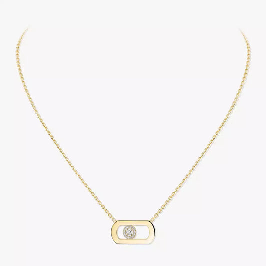 [Luxery]So Move Diamond Necklace in Gold