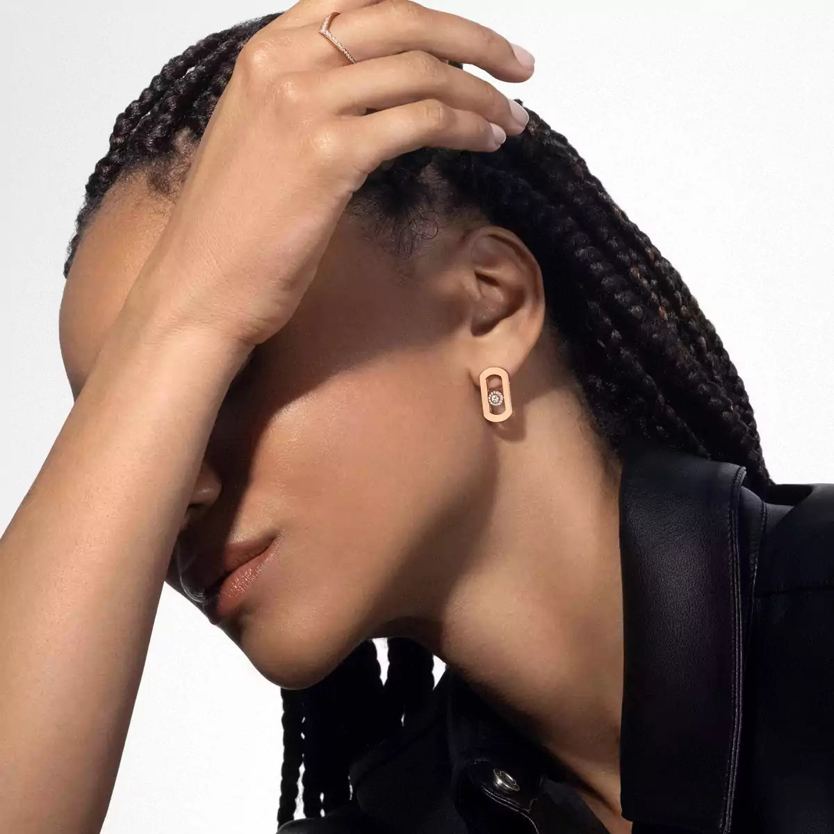 [Luxery]So Move Diamond Earrings in Yellow Gold