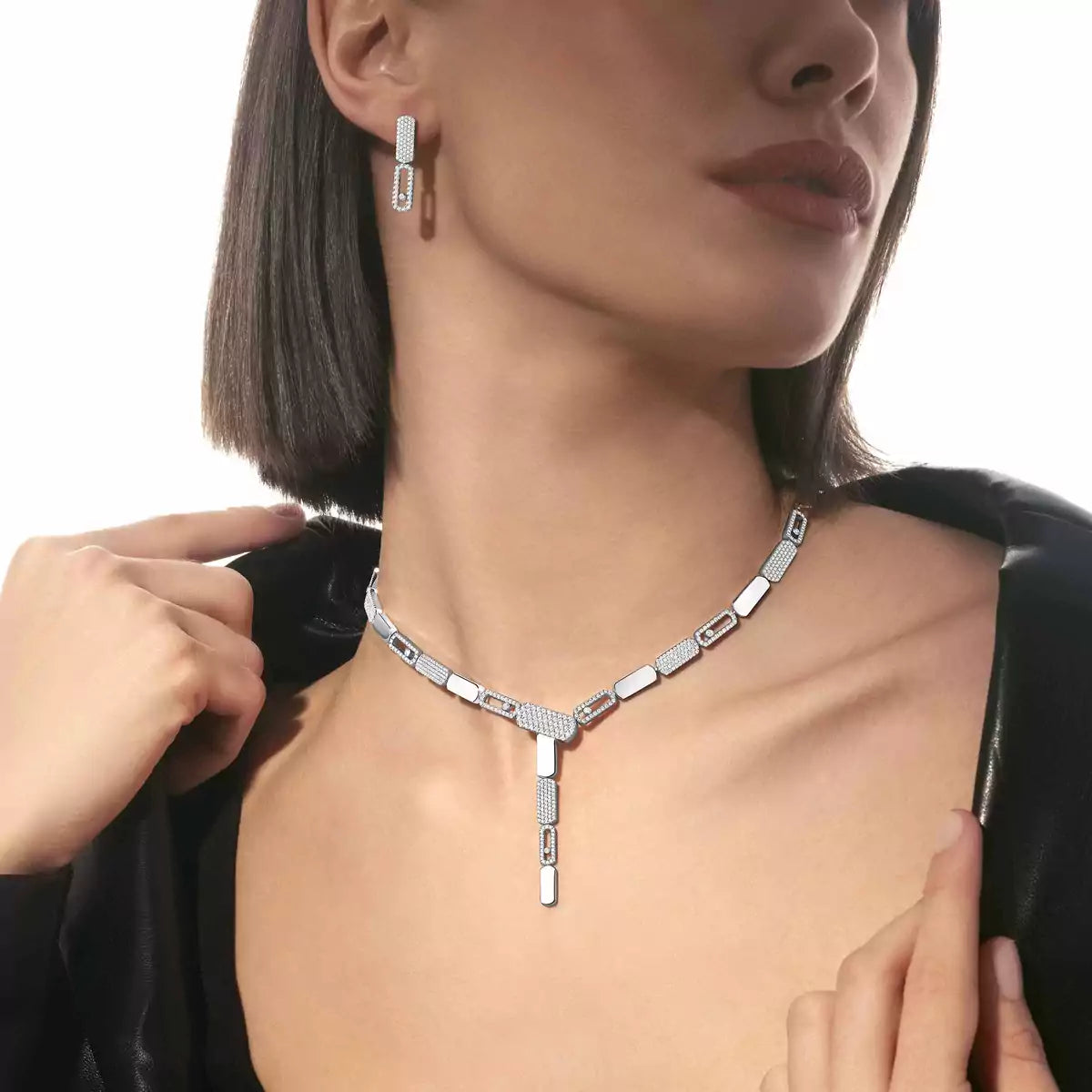 [Luxery]Imperial Move SM Diamond Earrings