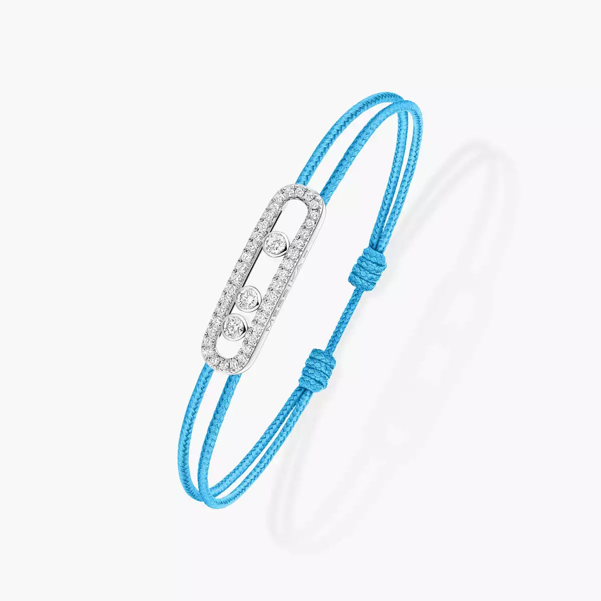 [Luxery]Messika Care(s) pink cord pavé bracelet
