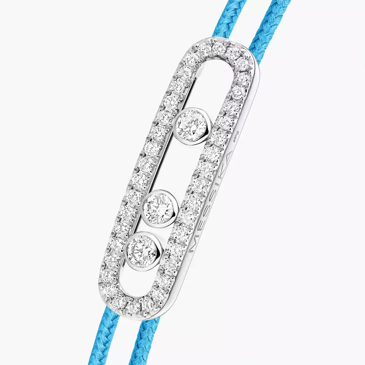 [Luxery]Messika Care(s) pink cord pavé bracelet