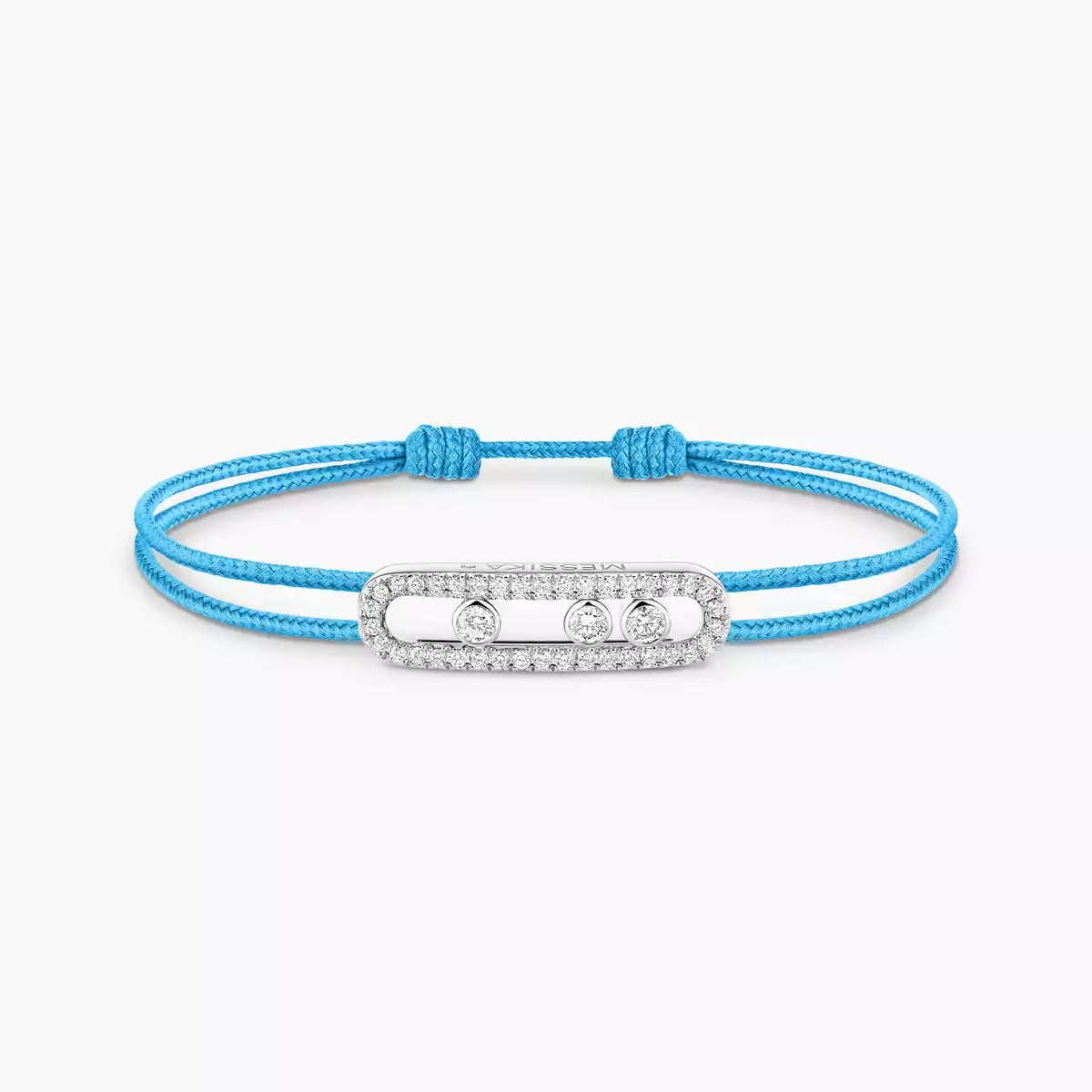 [Luxery]Messika Care(s) pink cord pavé bracelet
