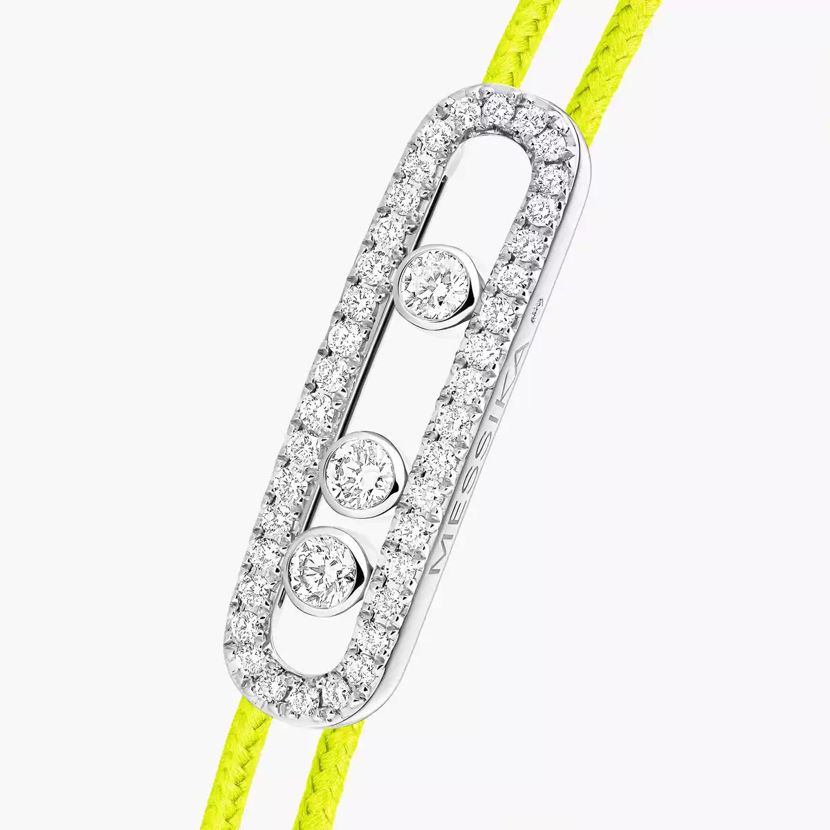 [Luxery]Messika Care(s) pink cord pavé bracelet