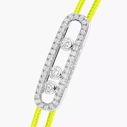 [Luxery]Messika Care(s) pink cord pavé bracelet