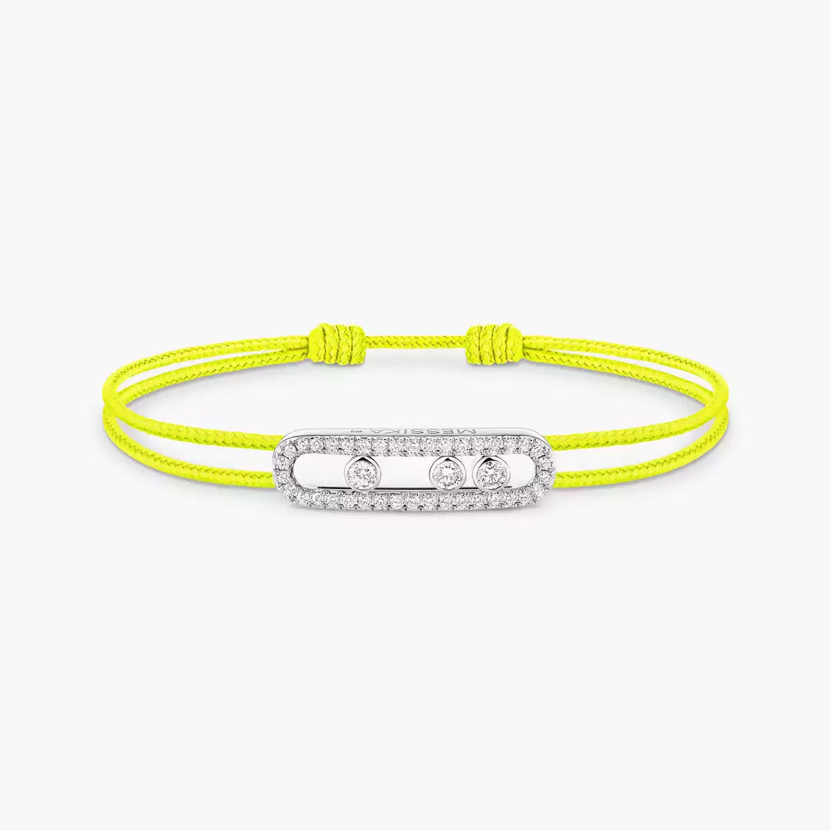 [Luxery]Messika Care(s) pink cord pavé bracelet