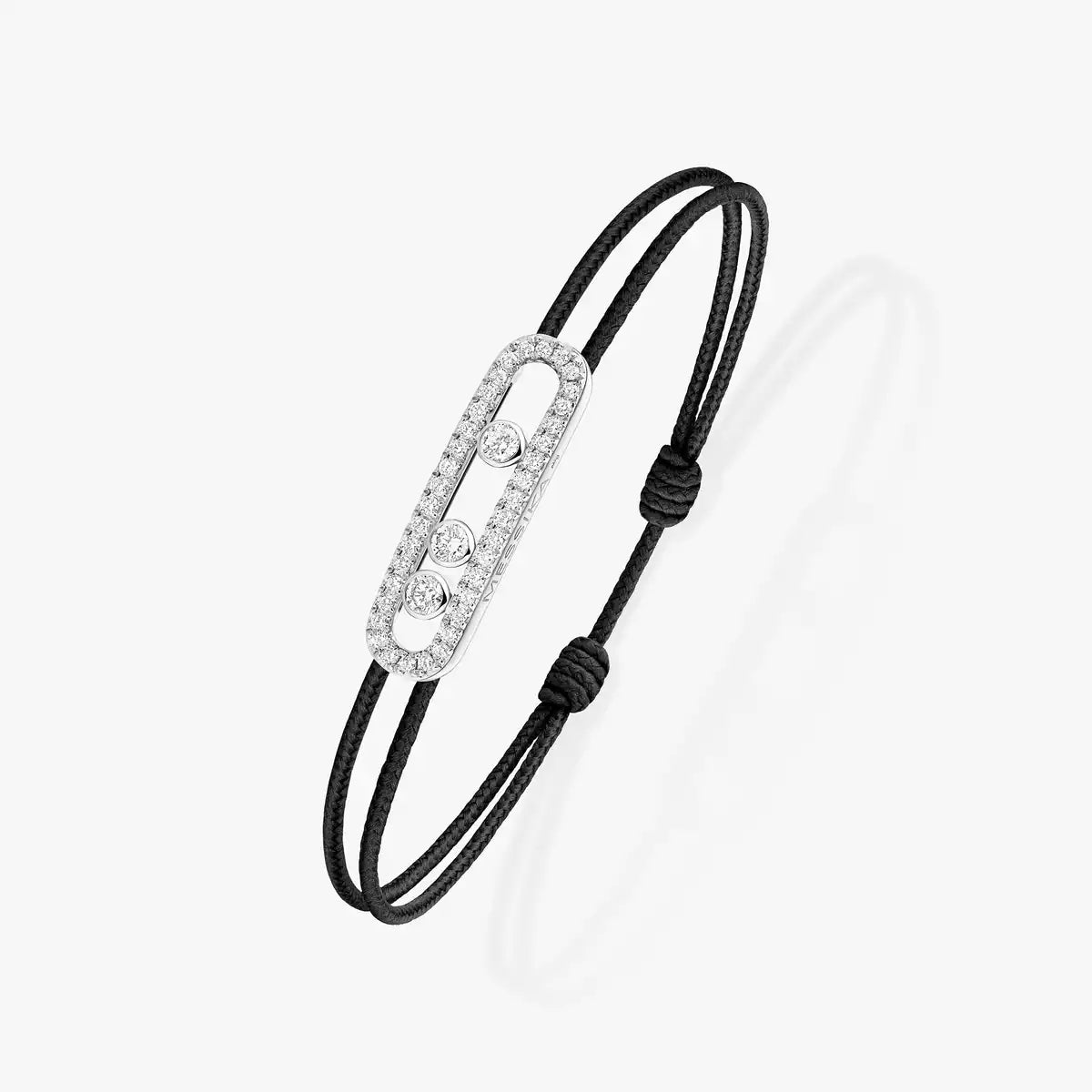 [Luxery]Messika Care(s) pink cord pavé bracelet