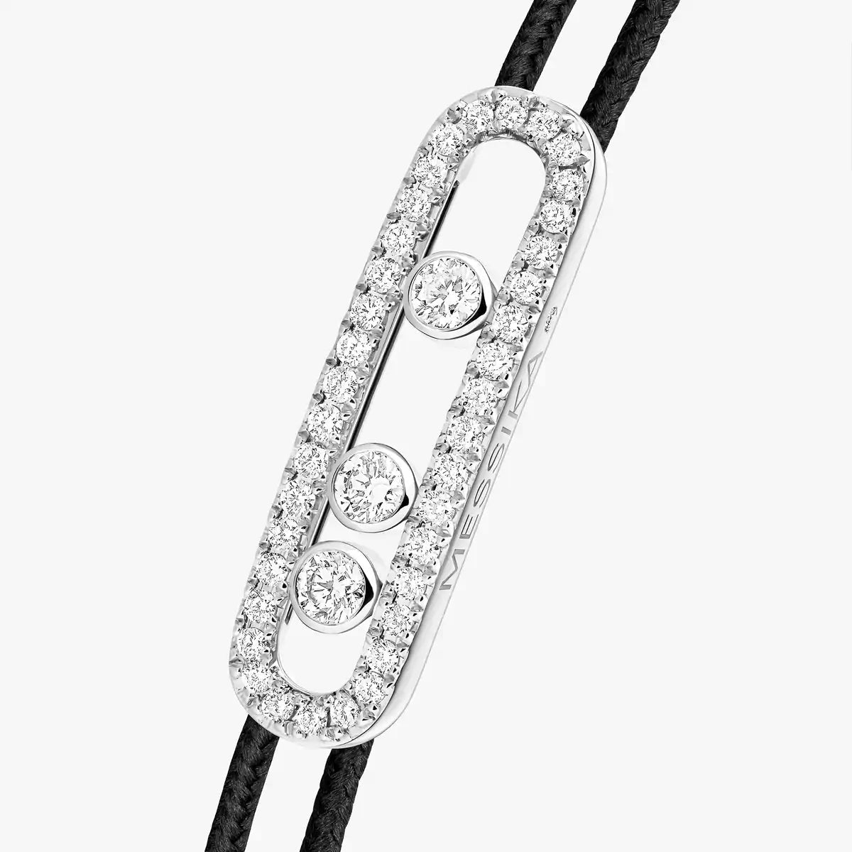 [Luxery]Messika Care(s) pink cord pavé bracelet