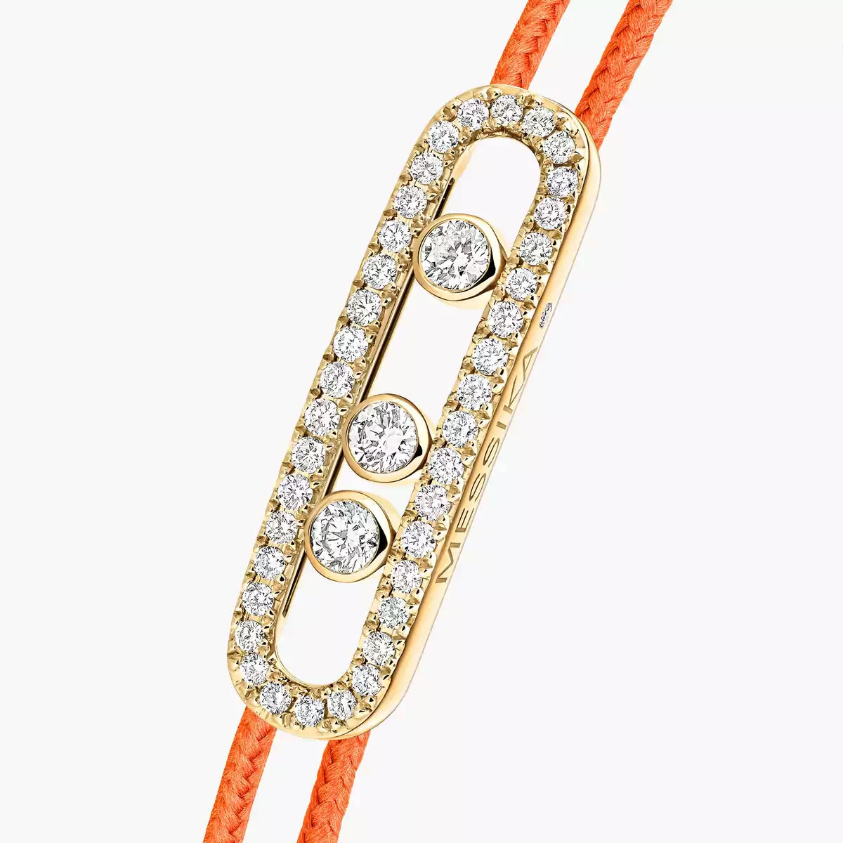 [Luxery]Messika Care(s) pink cord pavé bracelet