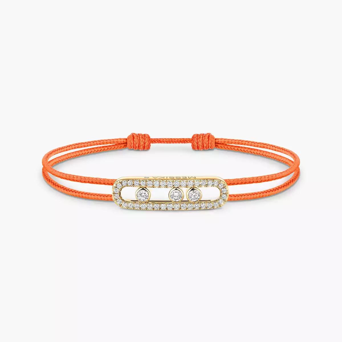 [Luxery]Messika Care(s) pink cord pavé bracelet