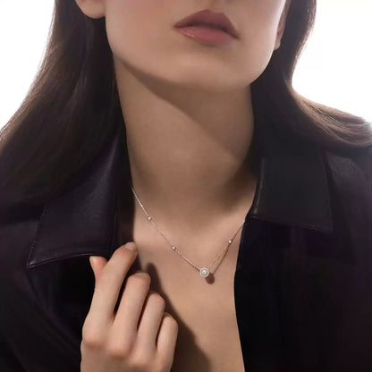 [Luxery]Diamond Necklace 0,20ct Brilliant Shape Joy