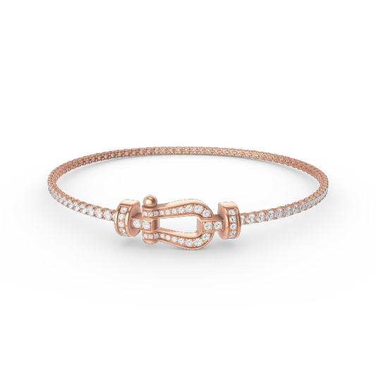 [Luxery]FORCE  HORSESHOE  DIAMOND TENNIS BRACELET