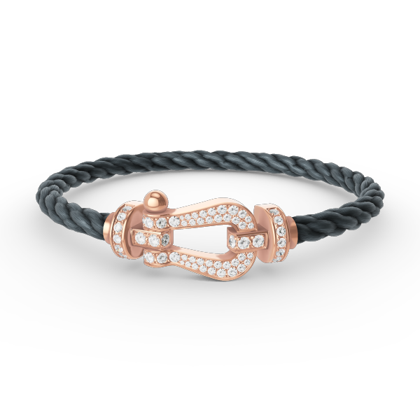 [Luxery]FORCE LARGE HORSESHOE FULL DIAMOND BRACELET ROSE GOLD
