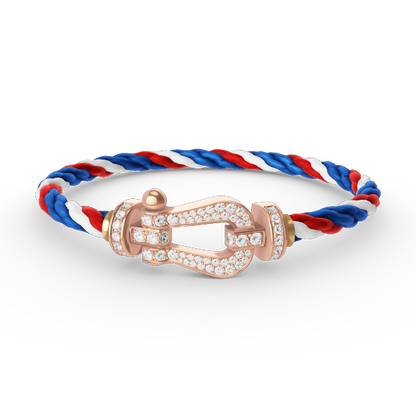 [Luxery]FORCE LARGE HORSESHOE FULL DIAMOND BRACELET ROSE GOLD