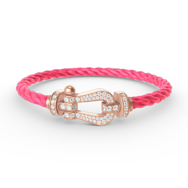 [Luxery]FORCE LARGE HORSESHOE FULL DIAMOND BRACELET ROSE GOLD