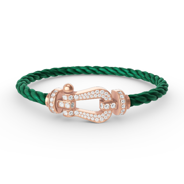 [Luxery]FORCE LARGE HORSESHOE FULL DIAMOND BRACELET ROSE GOLD