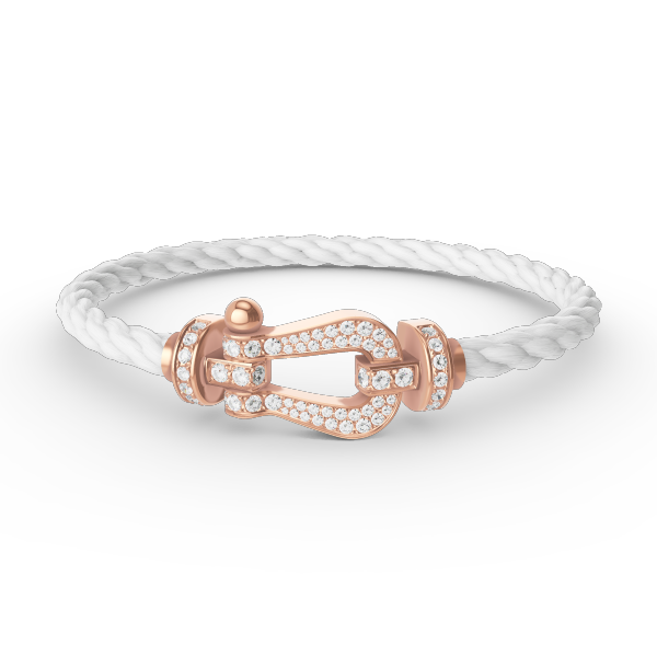 [Luxery]FORCE LARGE HORSESHOE FULL DIAMOND BRACELET ROSE GOLD