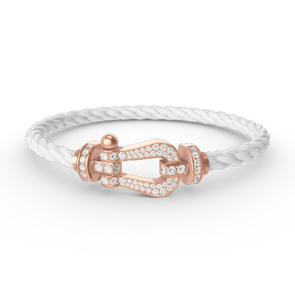 [Luxery]FORCE LARGE HORSESHOE FULL DIAMOND BRACELET ROSE GOLD