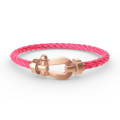 [Luxery]FORCE LARGE HORSESHOE NO DIAMOND BRACELET ROSE GOLD