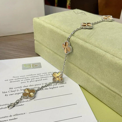 [Luxery] CLOVER 5 MOTIF LASER BRACELET COLLECTION