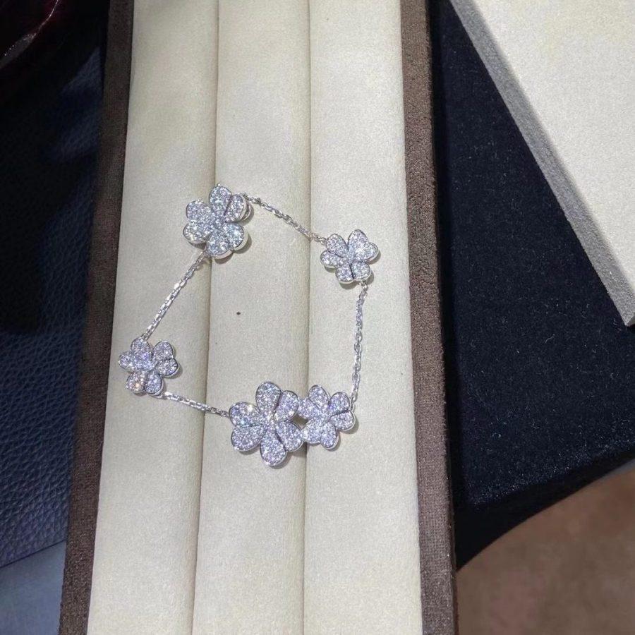 [Luxery]FRIVOLE SILVER 5 FLOWERS BRACELET