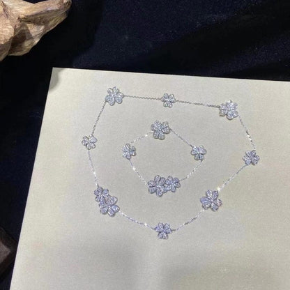 [Luxery]FRIVOLE SILVER 5 FLOWERS BRACELET