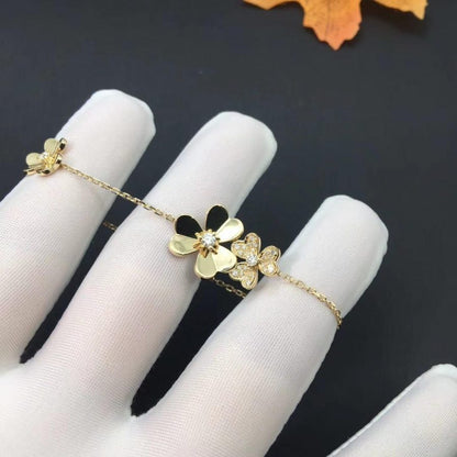[Luxery]FRIVOLE GOLD 5 FLOWERS BRACELET