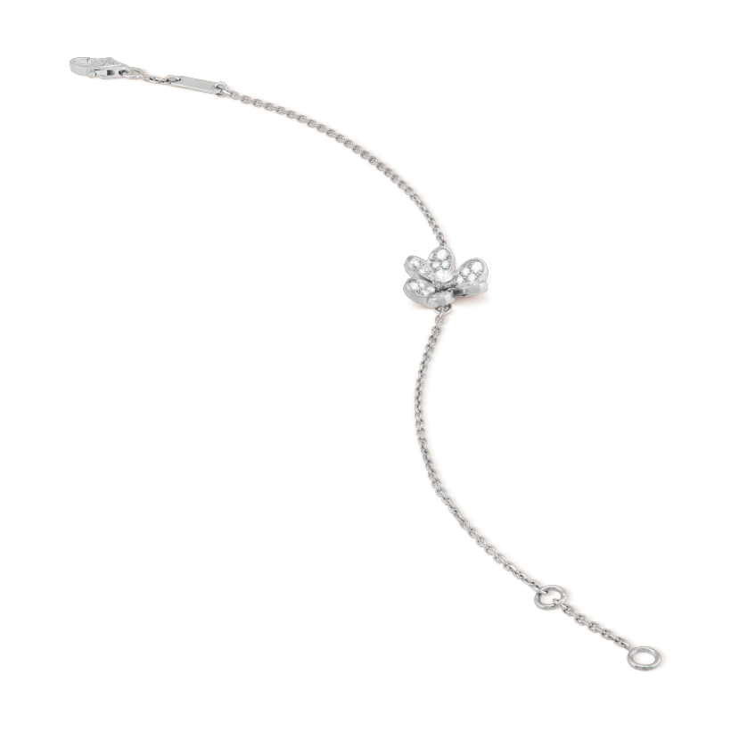 [Luxery]FRIVOLE SILVER FLOWER DIAMOND BRACELET