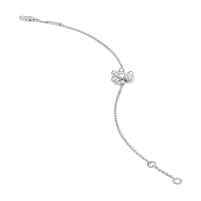 [Luxery]FRIVOLE SILVER FLOWER DIAMOND BRACELET
