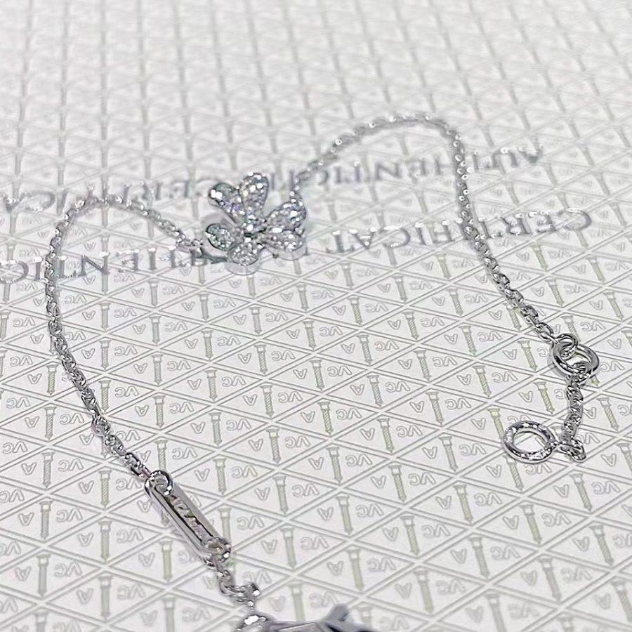 [Luxery]FRIVOLE SILVER FLOWER DIAMOND BRACELET