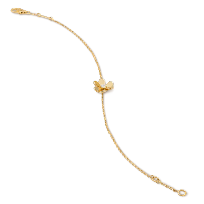 [Luxery]FRIVOLE GOLD FLOWER PINK MALACHITE BRACELET