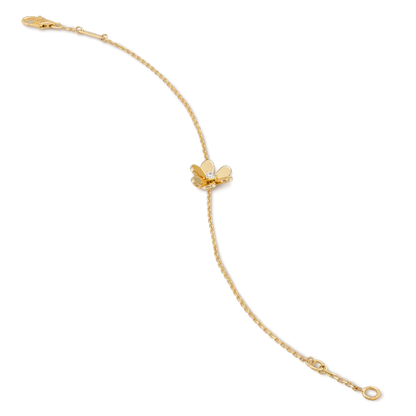 [Luxery]FRIVOLE GOLD FLOWER PINK MALACHITE BRACELET