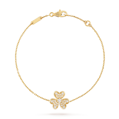 [Luxery]FRIVOLE GOLD FLOWER DIAMOND BRACELET